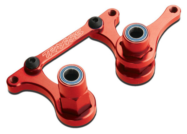 Traxxas 3743X Red Aluminum Steering Bellcranks : 1/10 Rustler VXL XL-5 TSM