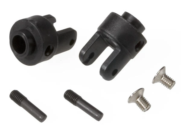 Traxxas 4628R Diff Output Yokes Black (2)