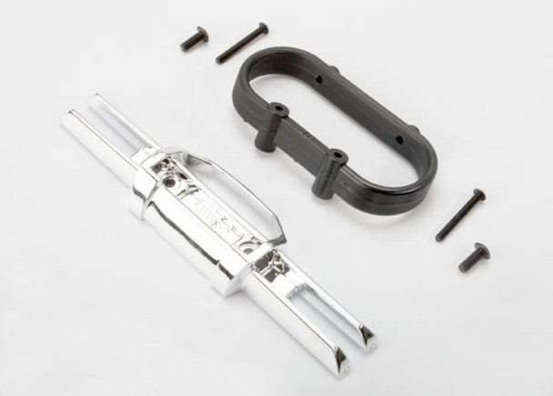 Traxxas 5336A Chrome Rear Bumper w/Mount Revo