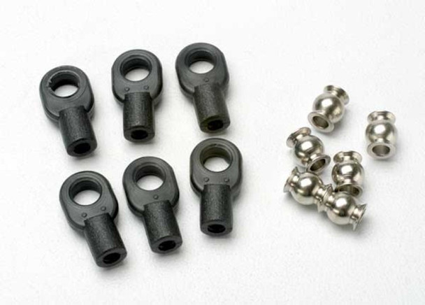 Traxxas 5349 Rod Ends w/Hollow Balls Small Revo (6)