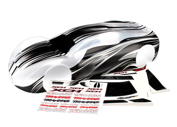 Traxxas 6412 ProGraphix Body w/Wing / Wing Uprights / Decals XO-1