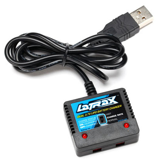 Traxxas LaTrax 6638 Alias QuadRotor Helicopter Dual Port High Output USB Charger