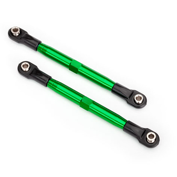 Traxxas 6742G 87mm Aluminum Front / Rear Toe Links Green (2) : Rustler 4x4