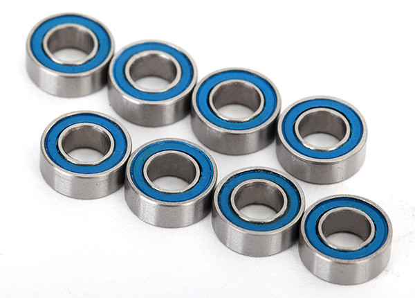 Traxxas 7019R Ball bearings blue rubber sealed 4x8x3mm (8) : Unlimited Desert Racer UDR