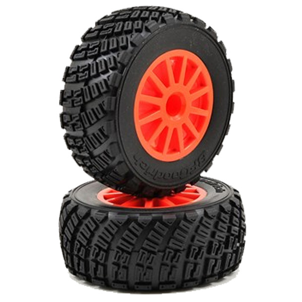 Traxxas 7473A BFGoodrich Rally Tire w/Rally Wheel Orange Standard (2) : 1/10 Rally