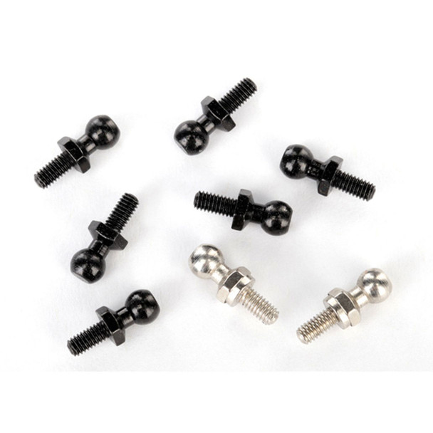 Traxxas 7540X Pivot Balls Black 6pc / Silver 2pc / Black long 2pc: LaTrax