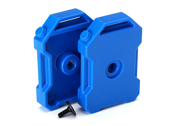 Traxxas 8022R Fuel Canisters Blue (2) 3x8 FCS (1) : TRX-4