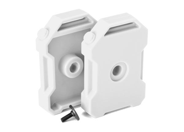Traxxas 8022X Fuel Canisters White (2) 3x8 FCS (1) : TRX-4