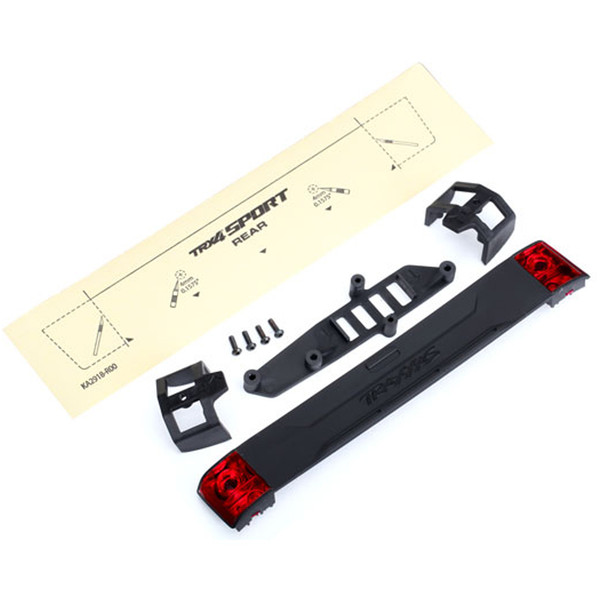 Traxxas 8117 Tailgate Panel/Retainers (2)/ Tailgate Mount/ Tail Light Lens (2) : TRX-4