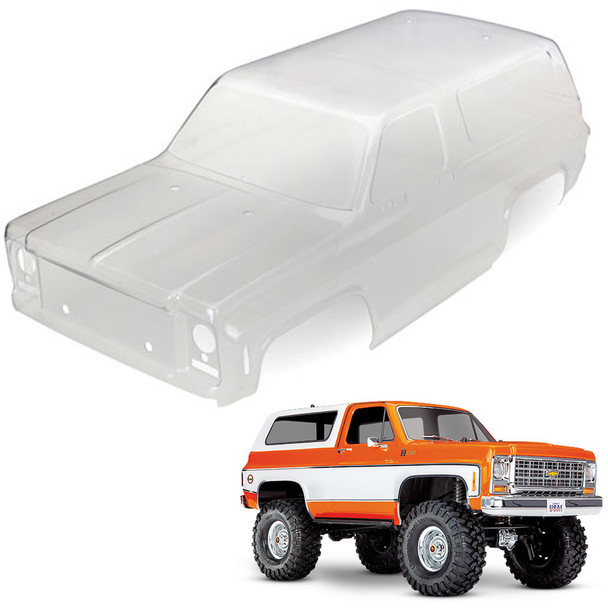 Traxxas 8130 Chevrolet Blazer 1979 Clear Body Requires Painting / Decals : TRX-4
