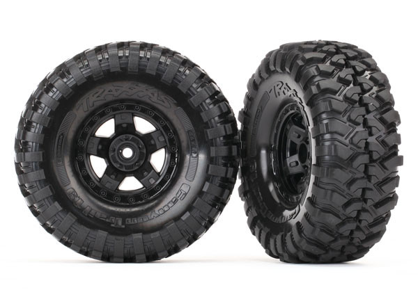 Traxxas 8179 Tires & Wheels Assembled Glued (2) : TRX-4 Sport Whls / Canyon Trail 1.9 Tires