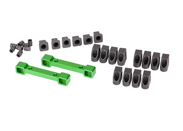 Traxxas 8334G Green Aluminum Suspension Arm / Mount Set : 4-Tec 2.0 / Ford GT