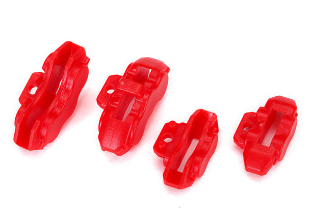 Traxxas 8367 Brake Calipers (Red) : 4-Tec 2.0 FORD GT