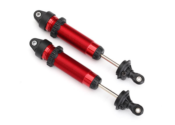 Traxxas 8460R Aluminun Threaded GTR Rear Shocks Red (2): Unlimited Desert Racer UDR