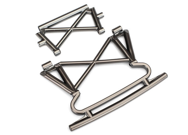 Traxxas 8535X Bumper Front/ Bumper Support Black Chrome : Unlimited Desert Racer UDR