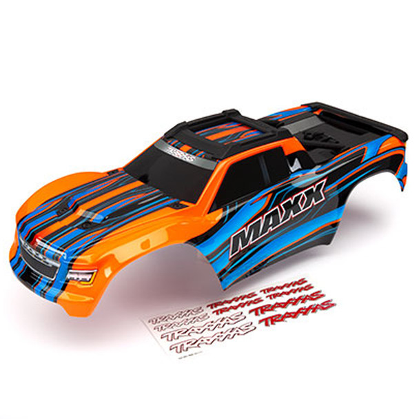 Traxxas 8911T Painted Body Orange w/ Decal Sheet : Maxx