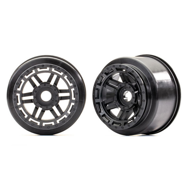 Traxxas 8971 Wheels Black (2) : Maxx