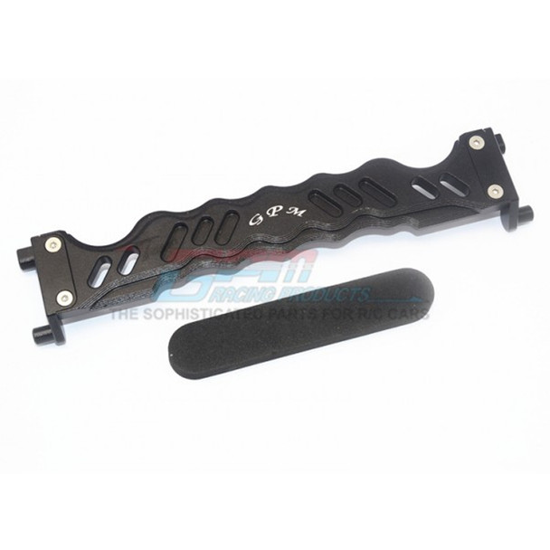GPM Racing Aluminum Battery Hold-Down Black : Maxx Monster Truck