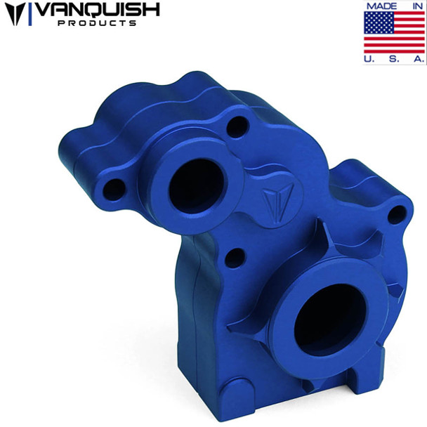 Vanquish Products Aluminum Transmission Housing Blue Anodized : SCX10