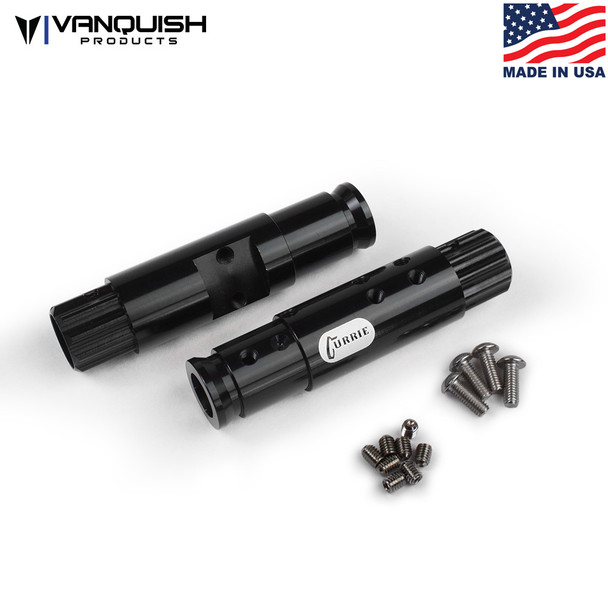 Vanquish VPS07550 Currie XR10 Width Front Tubes Black Anodized SCX10