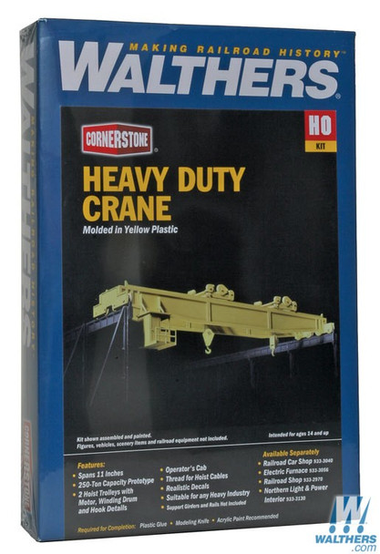 Walthers 933-3150 Heavy-Duty Overhead Crane Kit 11 x 2-3/8 x 2-5/16" : HO Scale