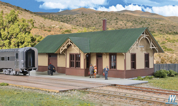 Walthers 933-4057 Union Pacific (R) - Style Depot Kit - 11-3/4 x 5-5/8 x 4" : HO Scale