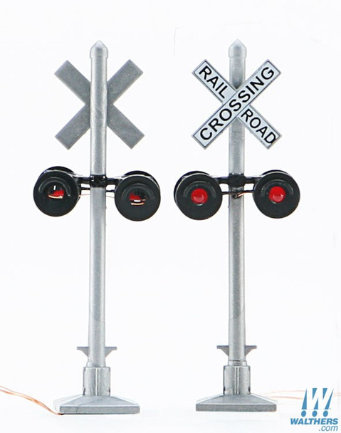 Walthers 949-4333 Crossing Flashers (2) Working Signals Use w/ Signal Controller HO Scale