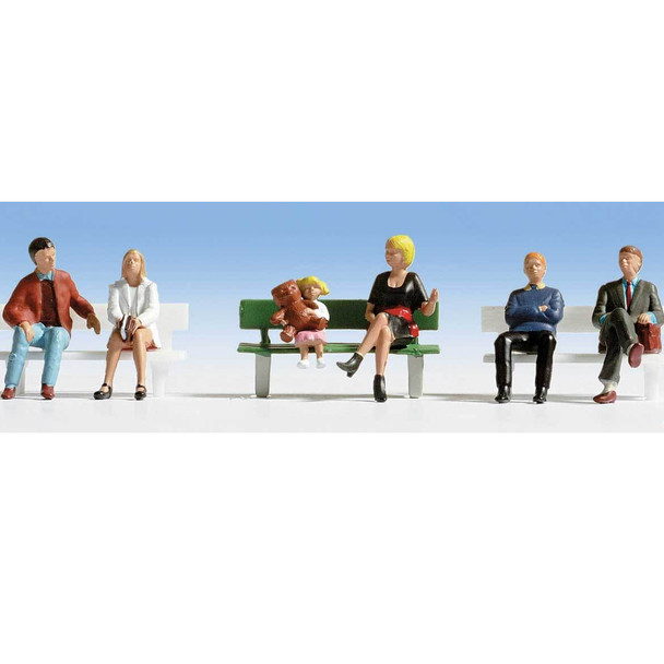 Walthers 949-6057 Seated People Pkg (6) Set #1 HO Scale