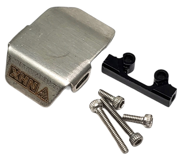 NHX Stainless Front / Rear Differential Skid Plate : Axial SCX24