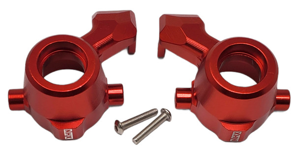 NHX Aluminum Front Steering Knuckle - Red for Traxxas 1/10 MAXX