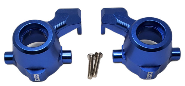 NHX Aluminum Front Steering Knuckle - Blue for Traxxas 1/10 MAXX