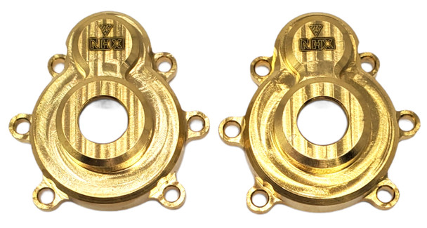 NHX Brass Counterweight C hub Steering Portal Drive Cover : Redcat GEN8 RC Crawler