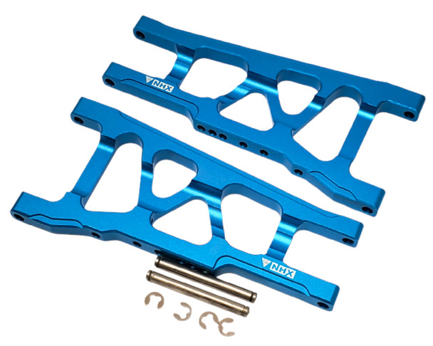NHX Aluminum Front / Rear Suspension Arms Set : Slash 4x4 Stampede 4x4 Blue