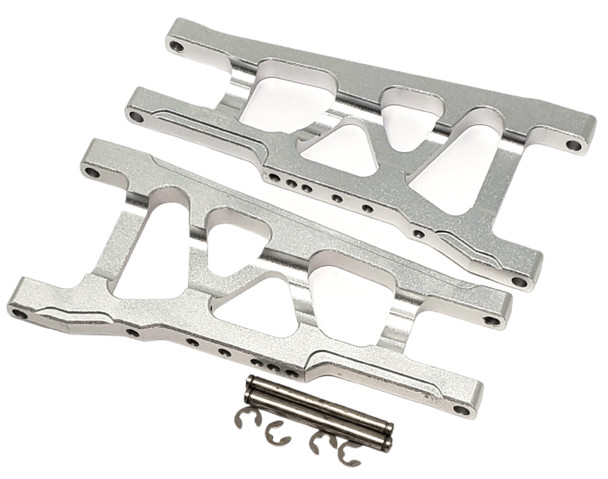 NHX Aluminum Front / Rear Suspension Arms Set : Slash 4x4 Stampede 4x4 Silver