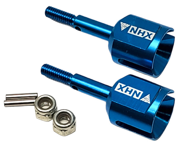 NHX Aluminum Drive Shaft Blue- Long Version: Tamiya TT01 / TT01E