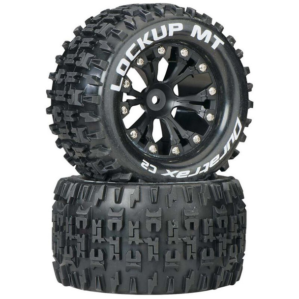 Duratrax DTXC3508 Lockup MT 2.8" 2WD Mounted Rear C2 Tires/Wheels Black (2)