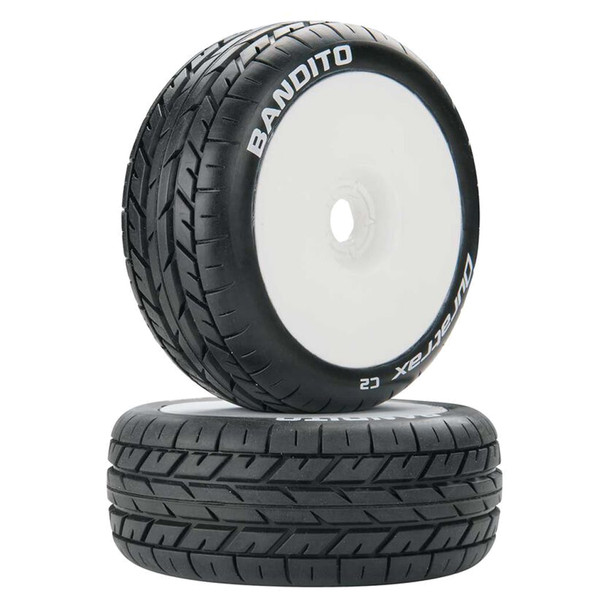 Duratrax DTXC3638 Bandito 1/8 Buggy C2 Mounted Buggy Tires/Wheels White (2)