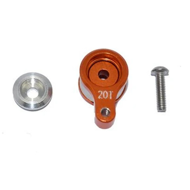 GPM Racing Aluminum 20T Servo Horn Orange w/ Built-In Spring : Losi 1/18 Mini-T