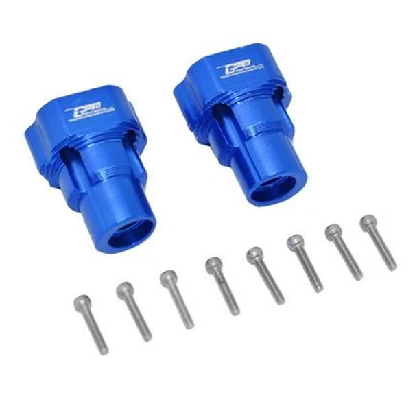 GPM Racing Aluminum Rear Knuckle Arm Set Blue : Losi 1/8 LMT Solid Axle MT