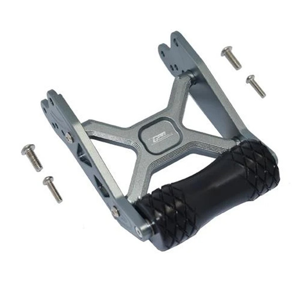 GPM Racing Aluminum Rear Adjustable Wheelie Grey : Losi 1/8 LMT