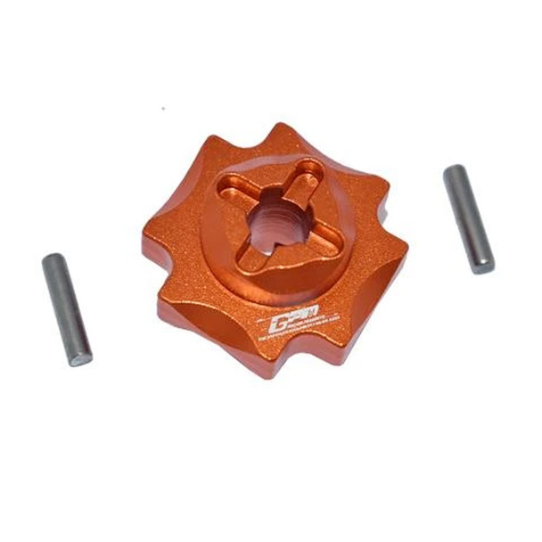 GPM Racing Aluminum Center Differential Outputs Orange : Losi 1/8 LMT Solid Axle