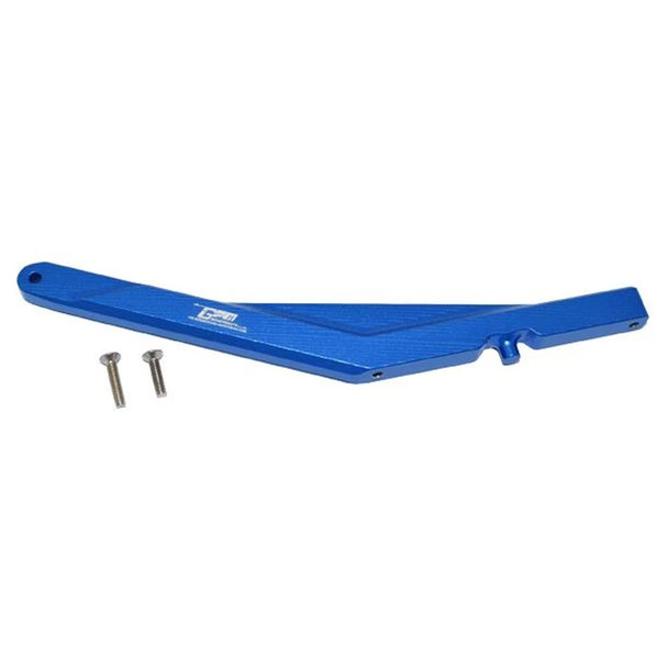 GPM Racing Aluminum Rear Chassis Brace Blue : Losi 1/10 Lasernut U4