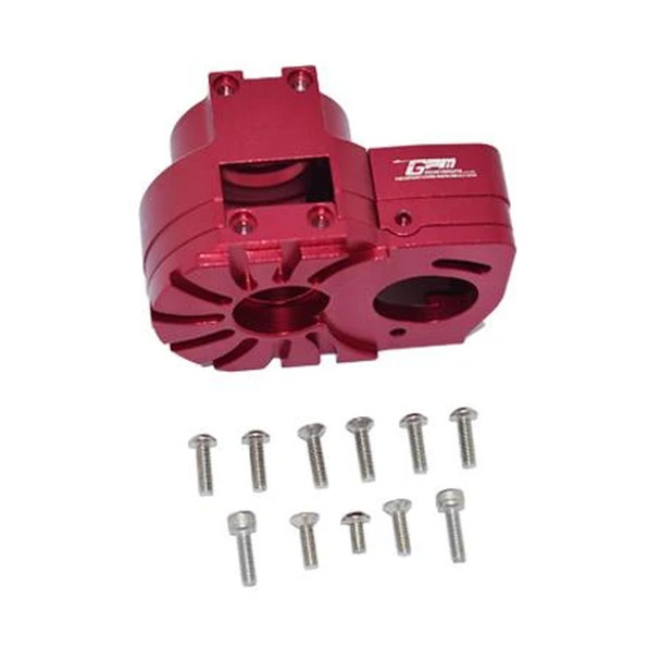 GPM Racing Aluminum Center Gearbox Red : Losi 1/10 Lasernut U4