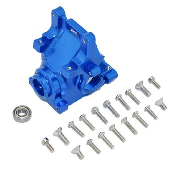 GPM Aluminum Front / Rear Gear Box Without Carrier Blue : 1/8 KRATON / TALION