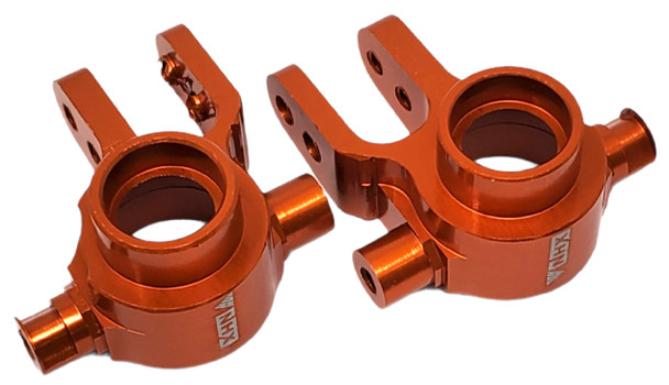 NHX Aluminum Steering Blocks : Slash 4x4 Stampede 4x4 Orange