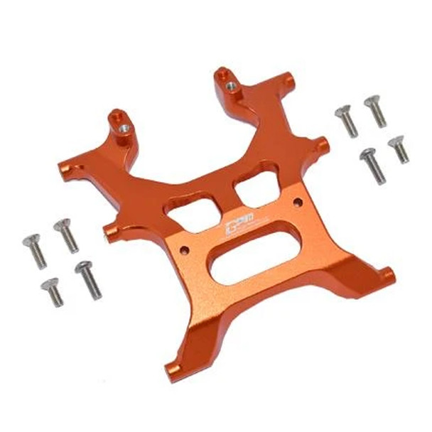 GPM Racing Aluminum Rear Chassis Support Frame Orange : Axial 1:10 SCX10 III