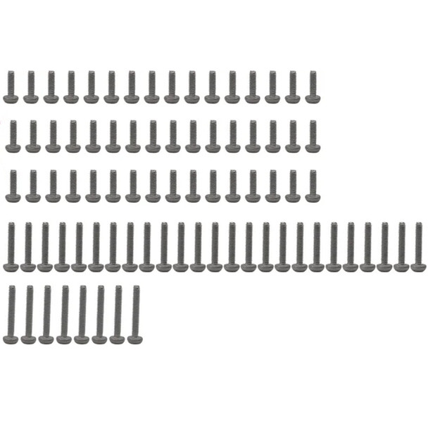 Hot Racing SXTF14SS M1.4 Stainless Steel Full Screw Set 81 Pieces : SCX24