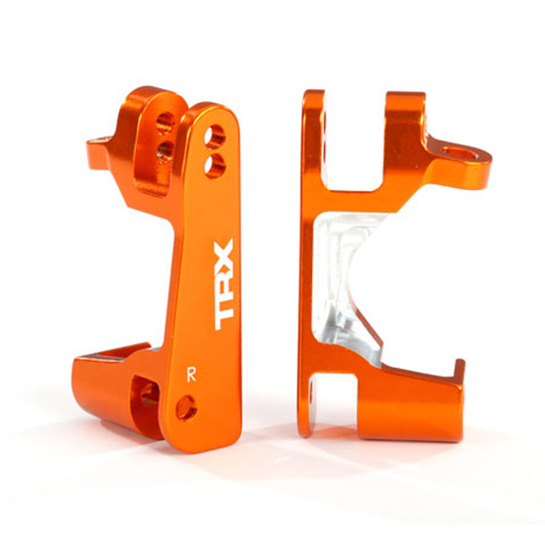 Traxxas 6832A Left/Right Aluminum Caster Block Set Orange (2) : 4x4 Slash / Stampede