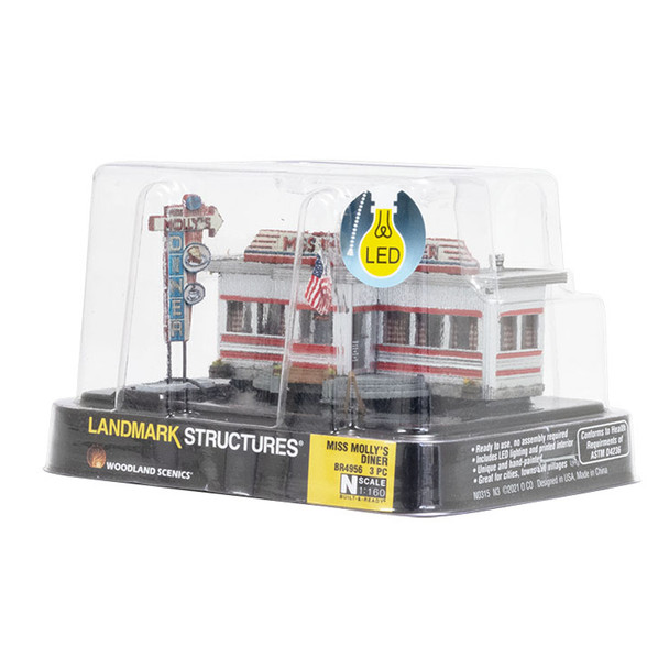 Woodland Scenics BR4956 Miss Molly's Diner - N Scale