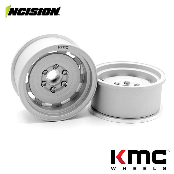 Incision IRC00241 Aluminum KMC KM720 1.9 Beadlock Clear Wheels